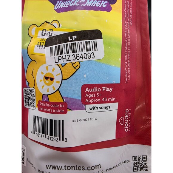 Care Bears Tonie Audio Character 45+ Min Stories and Songs Toniebox - Picture 4 of 4